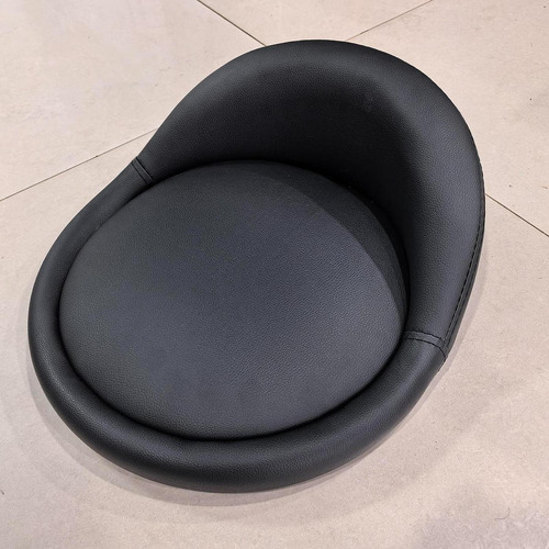 Barstool Replacement Seat Cushion With Low Backrest Black