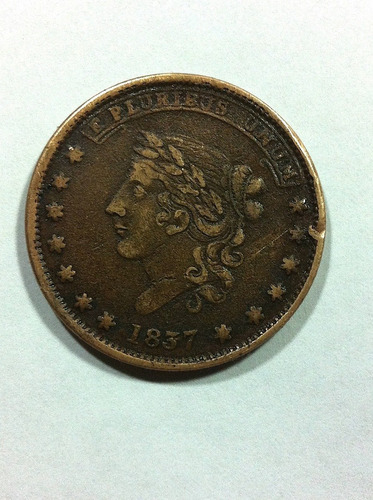 Moneda Estados Unidos 1837 Not One Cent Xf Token