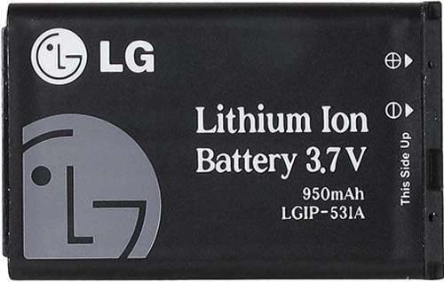 LG Lgip-531a - Batería De Repuesto De 950 Mah Para Teléfonos