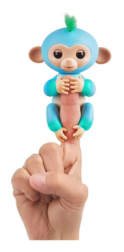 Mono Mascota Bebe Interactiva 2tone Fingerlings Azul Con