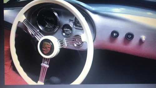 Volante Fusca Porsche Spyder Split, Oval, Alemão 59/76 Banjo