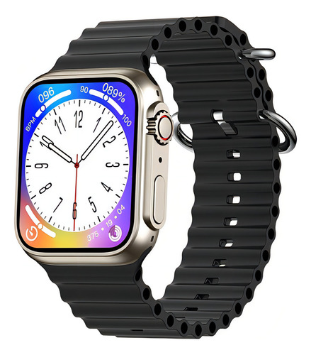 Relógio Ultra Inteligente Iwo Z59 Com Chamada Bluetooth Nfc Cor da pulseira Preto
