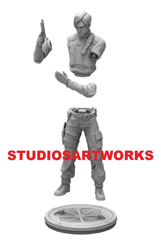 Leon Kennedy Resident Evil Model Kit Armar Y Pintar 18 Cm