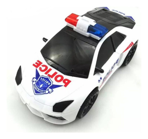 Carrinho De Policia Brinquedo Som Luz E Movimento 3d