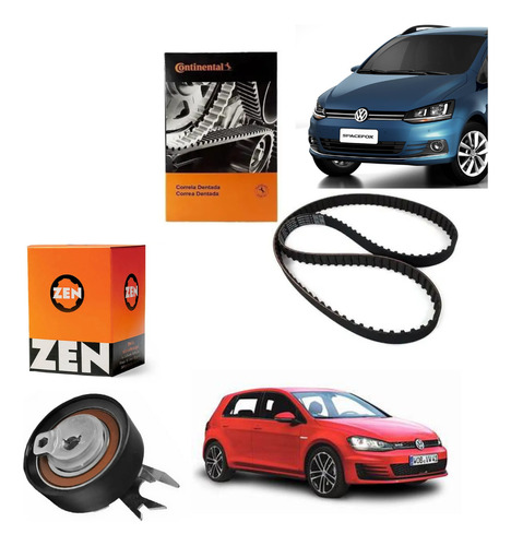 Kit Correia Dentada Contitech Tensor Zen Gol G5/fox/golf