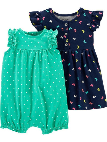 Conjunto Carters De Braguita Y Vestido Para Bebe