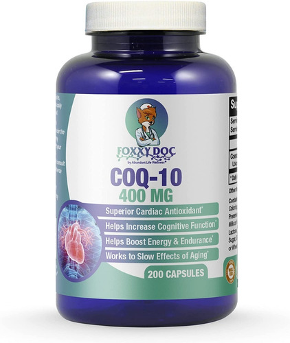 Coq10 400 Mg X 2 Capsulas Ubiquinonal 200 Cápsulas 