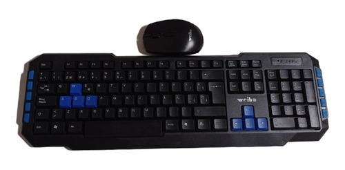 Imagen 1 de 3 de Teclado Y Mouse Inalámbrico Weibo 2.4 Ghz Mod 8099