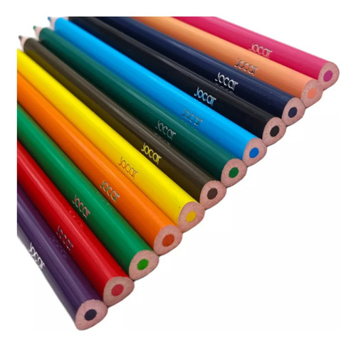 3 Cajas Lápices De Colores Jumbo Triangulares 12 Piezas
