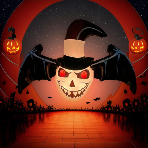 Murciélago Fantasma Inflable De Halloween Con Luces De Pvc