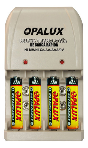 Kit Cargador De Pilas Aa/aaa/9v Con 4 Pilas Aaa Nimh Mihaba