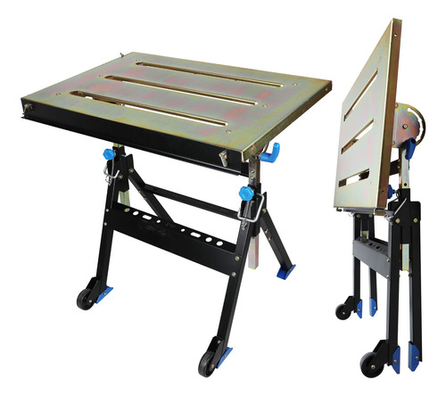 Olympia Tools Mesa De Soldadura Ajustable Con Ruedas, Soport