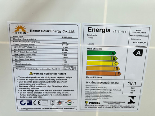 Gerador Fotovoltaico Off Grid Para Freezer 90kwh/mês 220v
