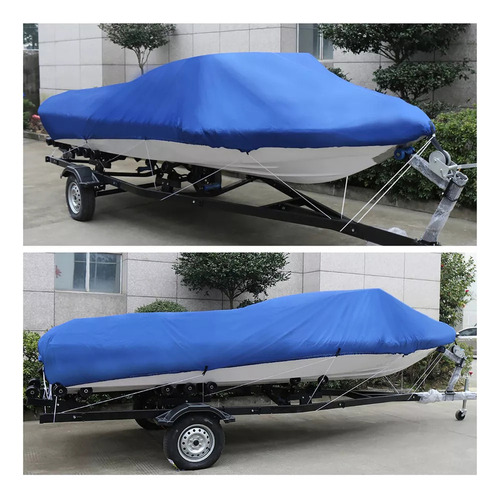 Cubierta Barco Impermeable Funda Lancha De 16-18 Pies Azul
