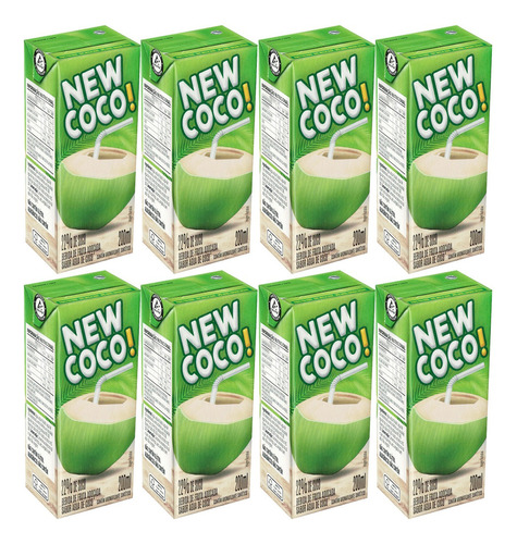 Suco Agua New Coco Sabor Fruta 27 Caixinha X 200ml