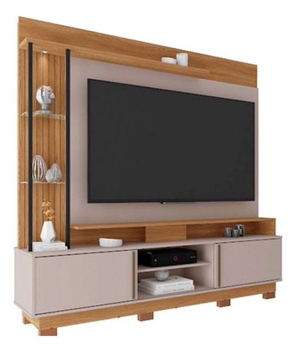 Rack Tv Modular Con Espejo Living Hasta Led 55 Donna