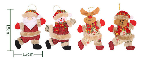 Colgante De Peluche Navideño Colgante De 32 Piezas, Decoraci