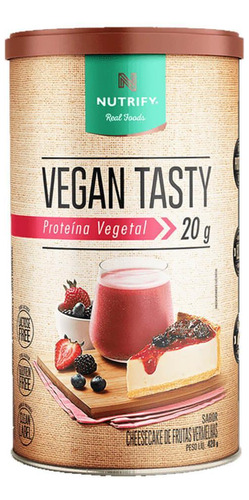 Suplemento Em Pó Proteína Vegetal Nutrify 420g Vegan Tasty
