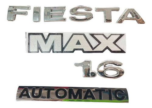 Kit Emblema Ford Fiesta 1.6 Max Automatic 2008 2009 2010