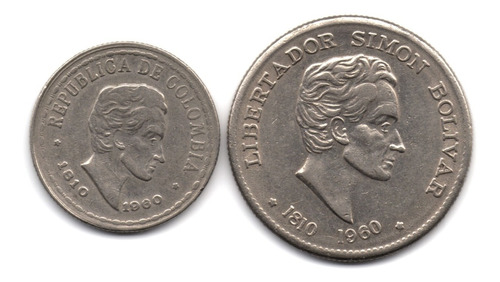 20 Y 50 Centavos 1810 1960 Doble Fecha