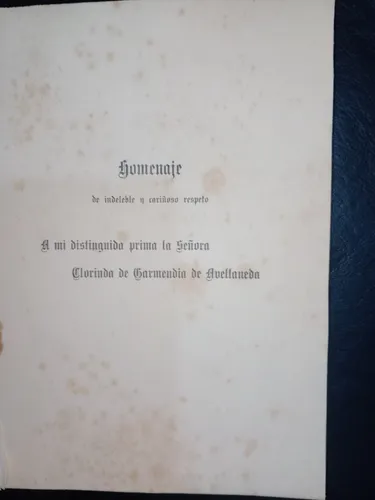 Libro Arreboles Del Ocaso José Ignacio Garmendia 1917