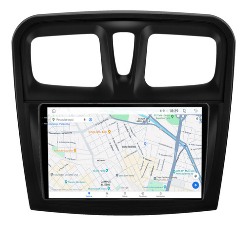 Multimidia Logan 15/19 9p Octacore Carplay 6gb 128gb Tpros
