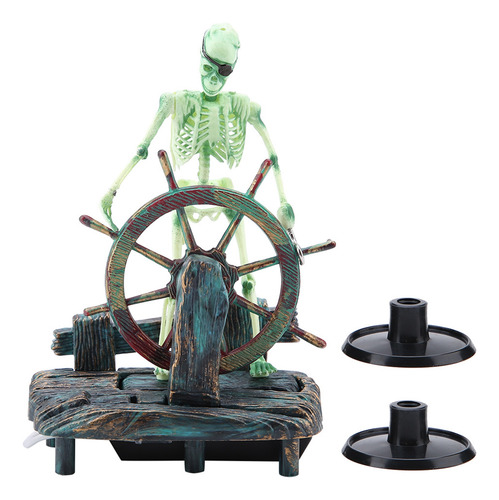 Ornamento De Aquário Aquário Hippocampus Pirate Captain