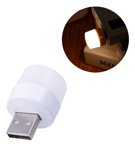 Lámpara Nocturna Mini Led Usb 1a 5v, 50 Unidades
