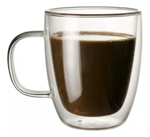 Taza Cafe Doble Vidrio 180ml