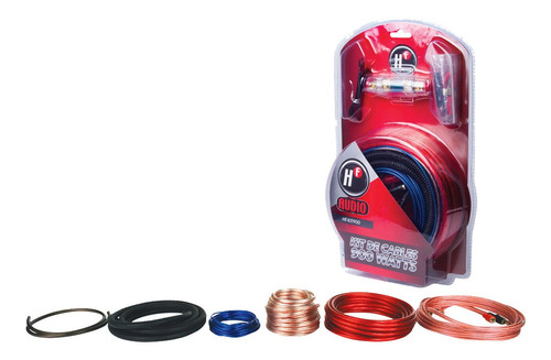 Kit De Cables Flexibles Calibre 8 (900w)  Con Fusiblera. 