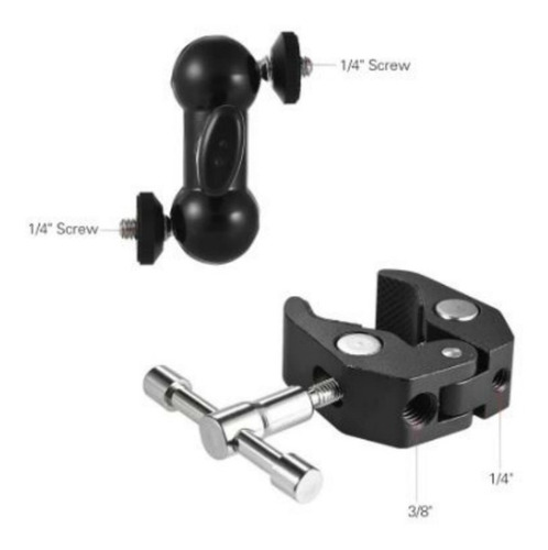 Imagen 2 de 5 de Brazo Articulado Magic P/ Led Mic Monitor Video + Pinza