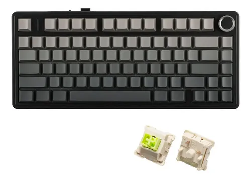 Teclado Mecânico Epomaker X Aula F75 Sem Fio Black Gradient