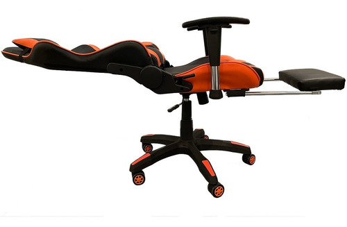 Silla Pc Gamer 06 Naranja 2 Almohadones/apoyapies 6 Cuotas