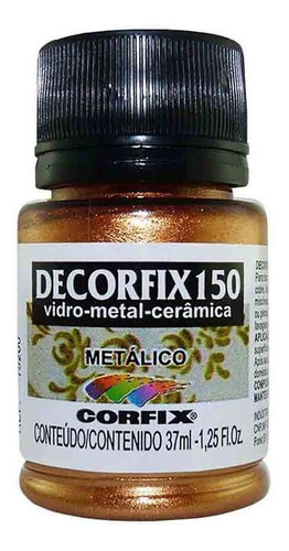 Tinta Decorfix 150 Metalico 408 Ouro Rose 37ml