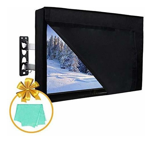 Funda Easy-going Para Tv Para Exteriores Sin Quitar Negra