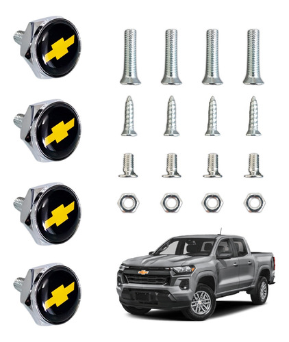 Tornillos Placa Chevrolet Kit De Lujo 4 Unidades