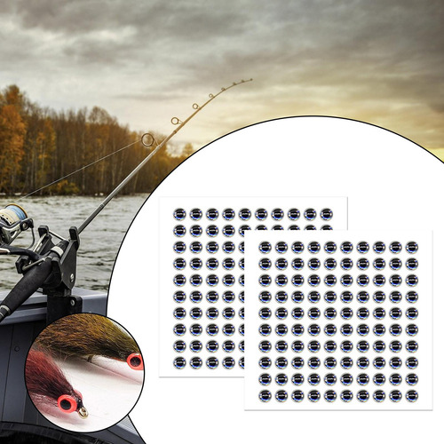 200x Simulación 3d Ojos De Señuelo Ojos De Pesca Pesca 4mm