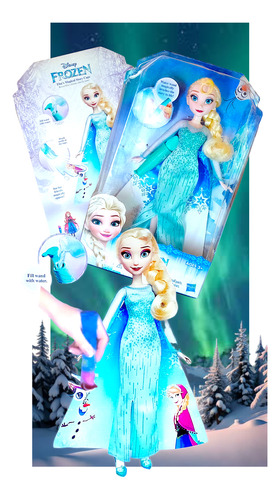 Muñeca Disney Frozen Elsa With The Magical Cape Hasbro 2015