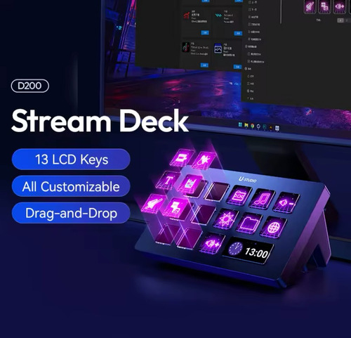 Controlador De Estúdio De Teclado Ulanzi D200 Visual Stream