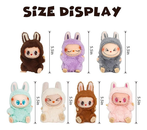 Llavero Conejo Labubu 17cm: Regalo Tierno Y Suave