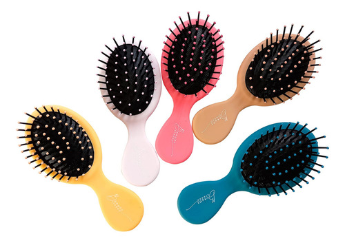 Essential Mini Hair Brush By Beaverstrong, Pocket-size Detan