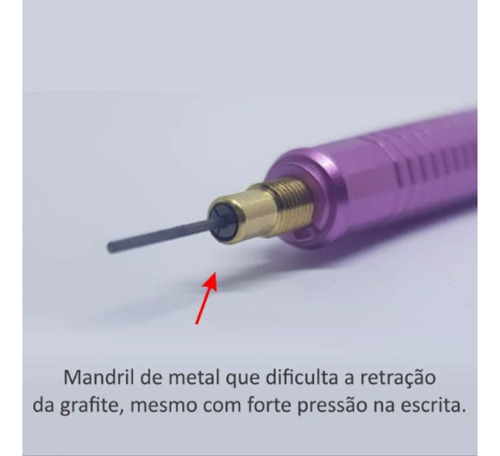 Lapiseira P200 0.7mm Pentel Sharp Clena - Kit Com 4 Cores