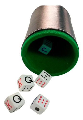 Domino Cebra Negro Madera + Baraja Faisan Roja + Cubilete