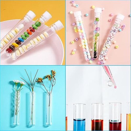 Tubos De Ensayo De Plástico 5ml 100 Piezas Con Accesorios