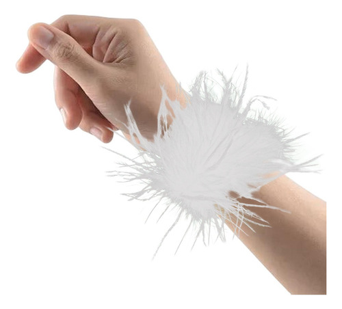 Muñequeras De Plumas Artificiales Manga Desmontable Punk