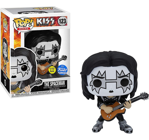 Funko Pop Figura Kiss The Spaceman Glow En La Oscuridad 123