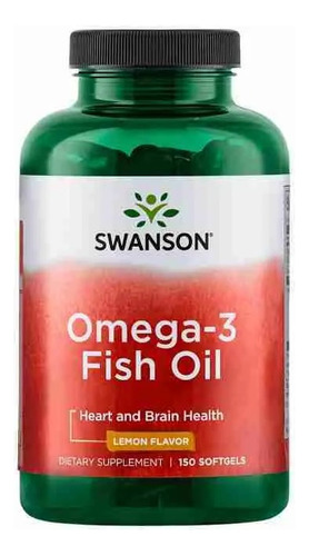 Swanson, Aceite De Pescado Con Omega-3, Limón, 150 Softgels