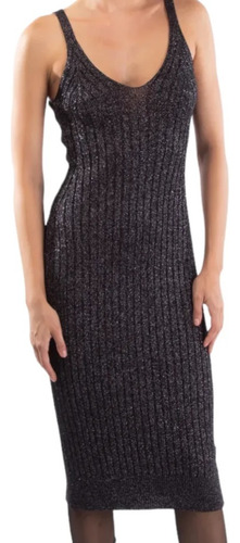 Vestido Ajustado Midi Lanilla De Verano