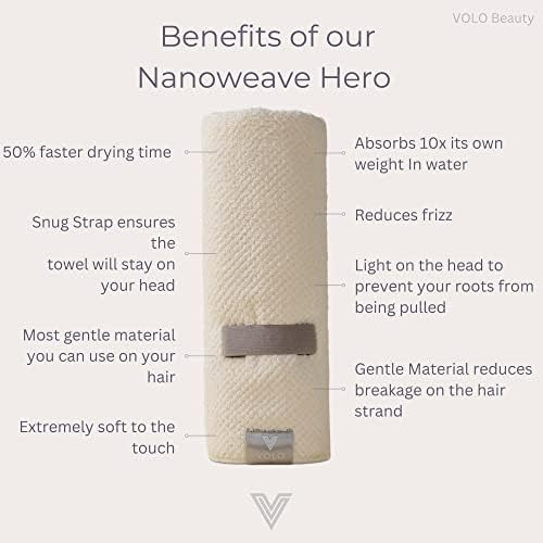 Volo Hero Toalla De Microfibra Para El Cabello | Ultra Suave