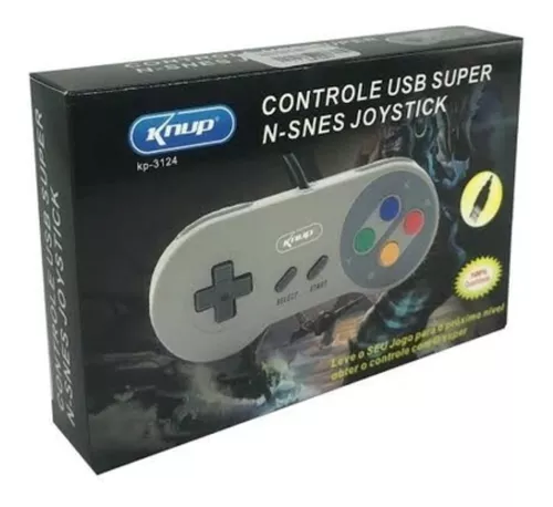 2 Controle Super Nintendo Snes Usb P/ Pc Jogos Raspberry Mac